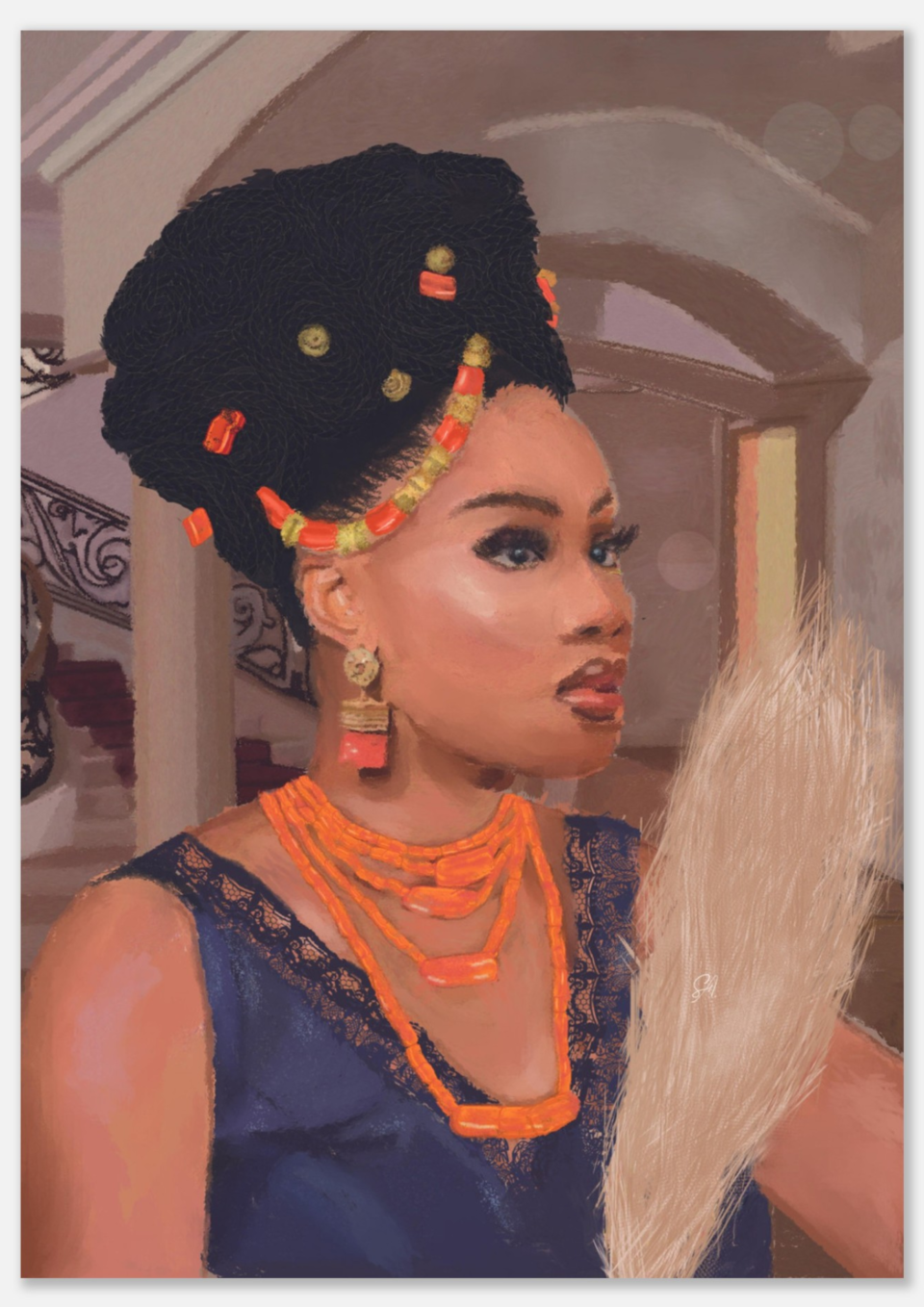 Oeuvre de princesse africaine Adaeze